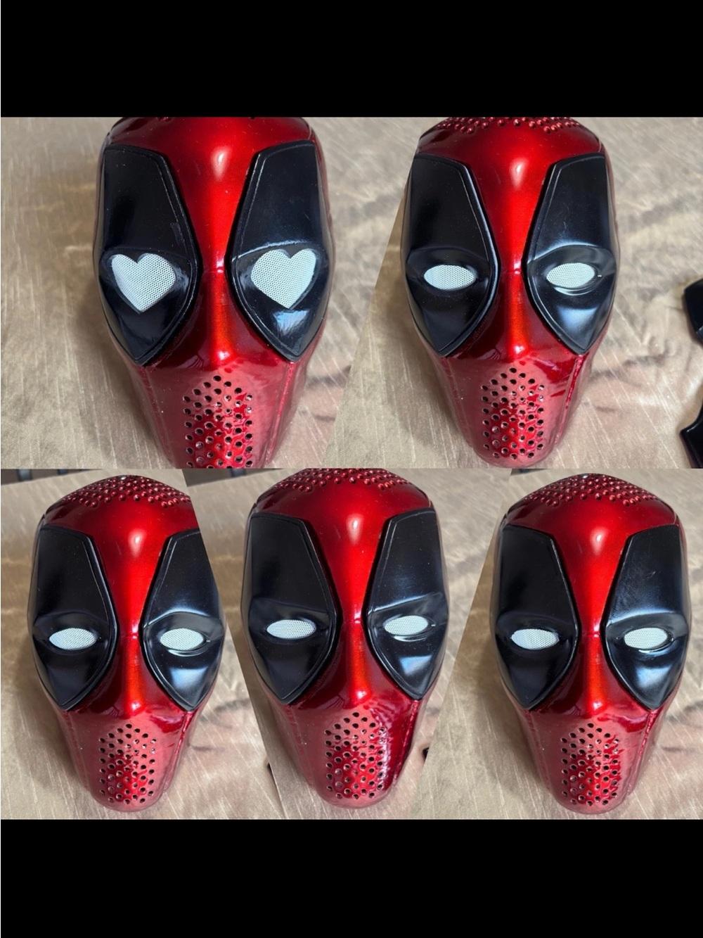 Custom Deadpool Marvel Cosplay Face Shell Size 22in 3D Printed Resin Coated Mask
